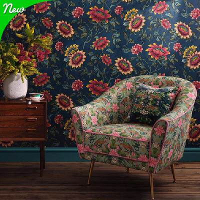 Clarke & Clarke Botanical Wonders Wedgewood Fabric Collection