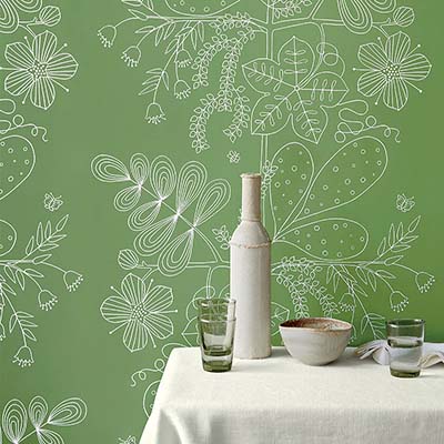 Schumacher Drawn From Nature Wallpaper