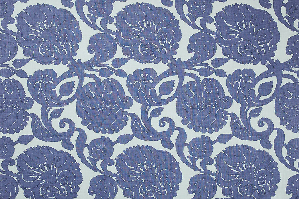 Christopher Farr Anna Indoor Printed Indigo Fabric