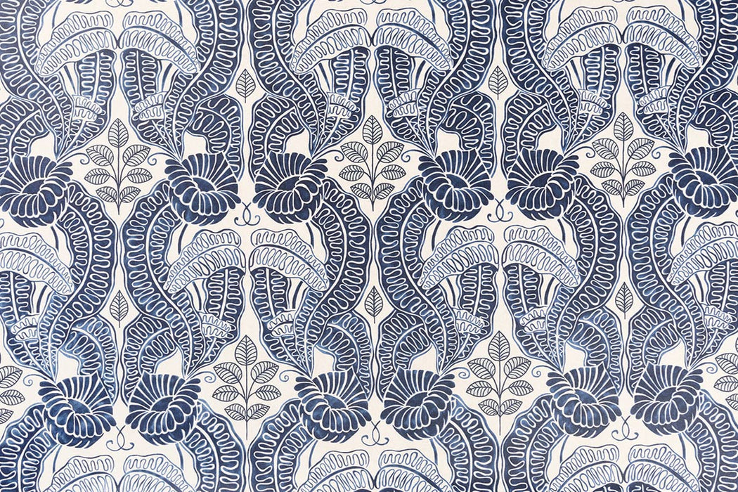 Christopher Farr Belle-De-Nuit Standard Cobalt Wallpaper