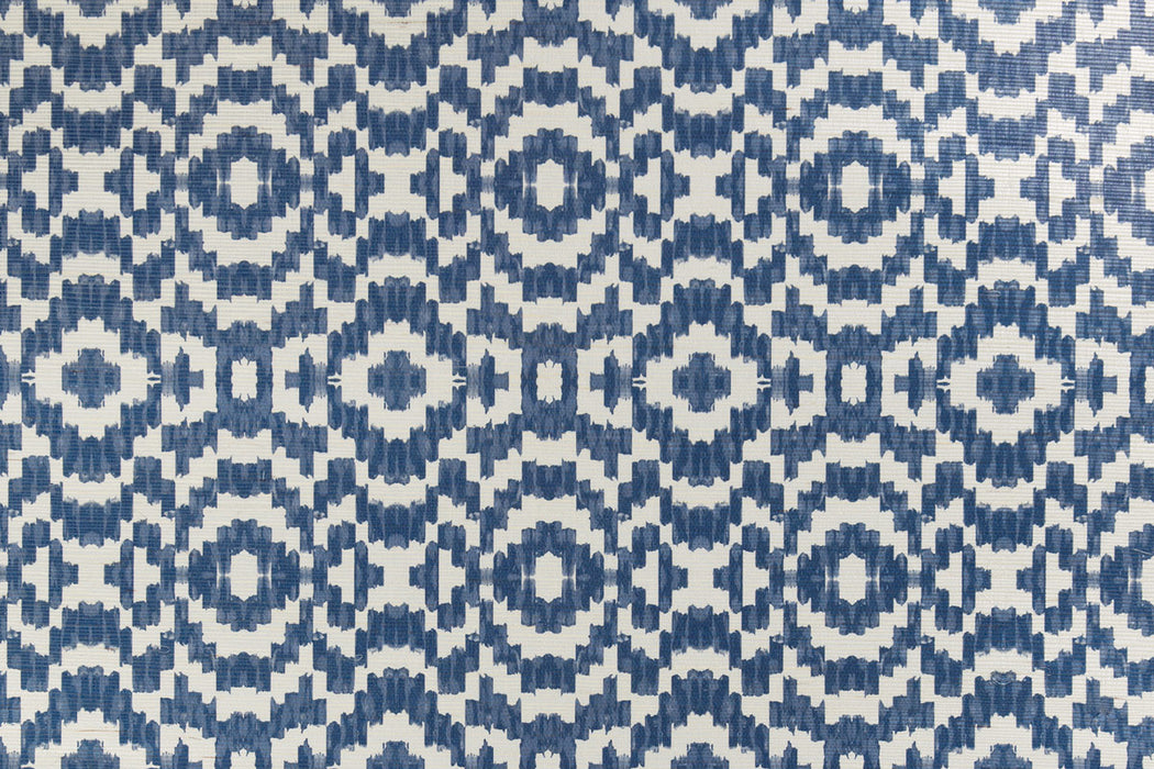 Christopher Farr Echo Raffia Cobalt Wallpaper