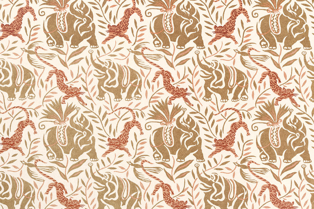 Christopher Farr La Jungle Standard Caramel Wallpaper