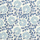 Christopher Farr Punch Paisley Standard Cobalt Wallpaper