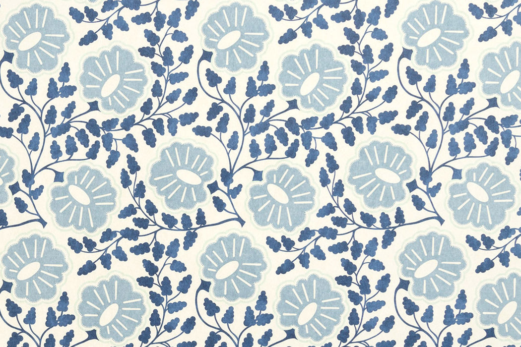 Christopher Farr Punch Paisley Standard Cobalt Wallpaper