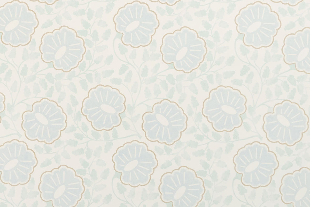 Christopher Farr Punch Paisley Standard Sky Wallpaper