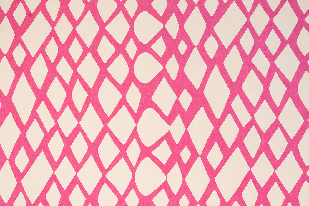 Christopher Farr Tesserae Standard Fuchsia Wallpaper