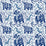 Christopher Farr La Jungle Performance Print Azzurro Fabric