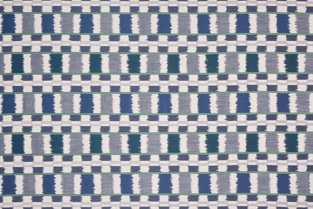 Christopher Farr Lapaz Outdoor Performance Woven Blue Fabric