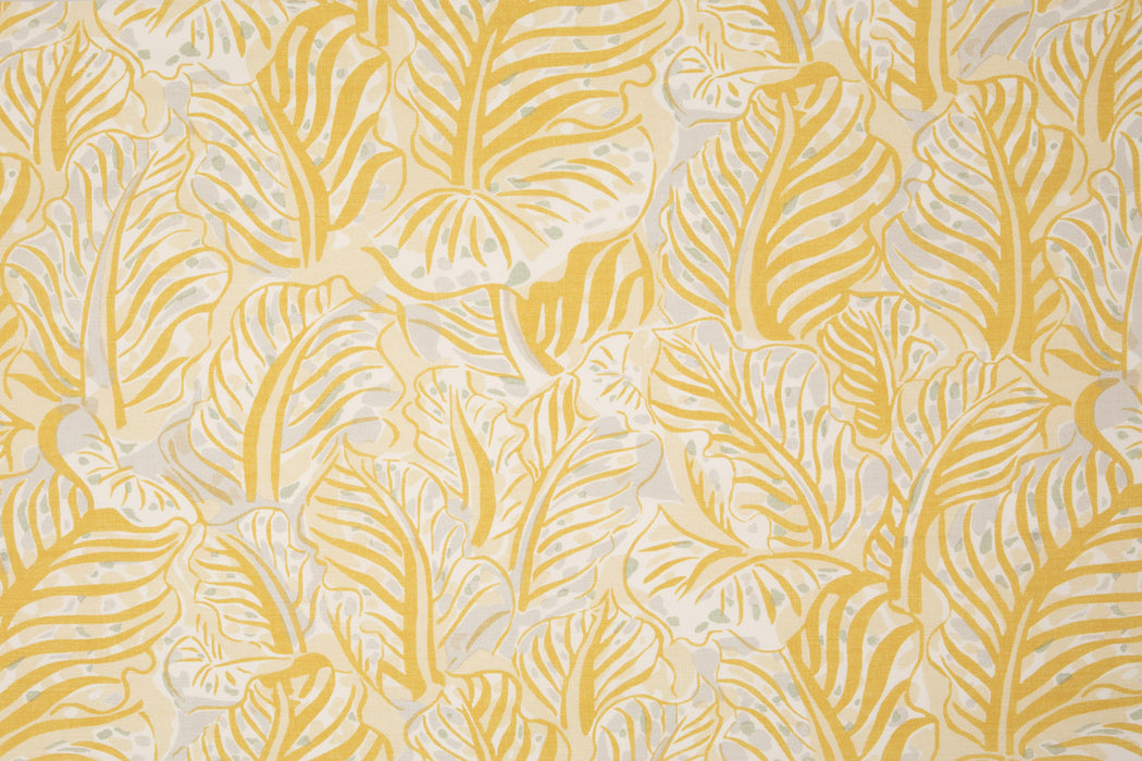 Christopher Farr Mille Feuilles Performance Print Limone Fabric