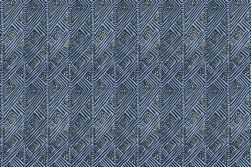 Christopher Farr Belge Raffia Cobalt Wallpaper