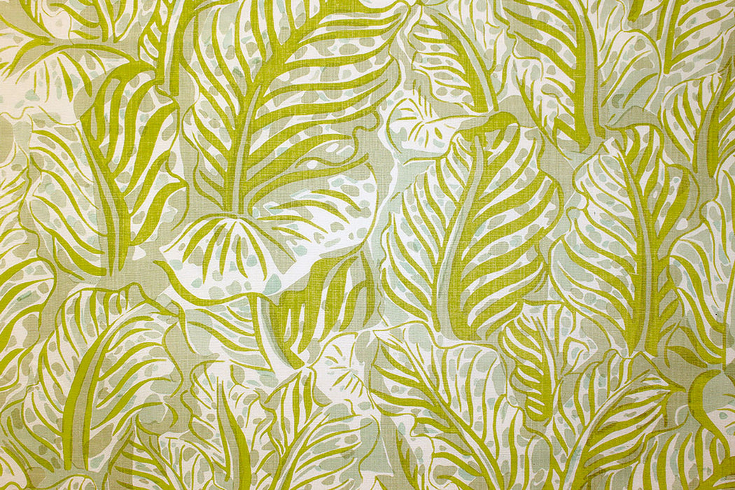 Christopher Farr Mille Feuilles Indoor Printed Pistachio Fabric