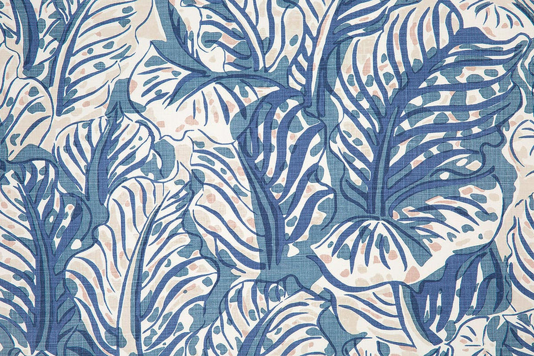 Christopher Farr Mille Feuilles Indoor Printed Denim Fabric