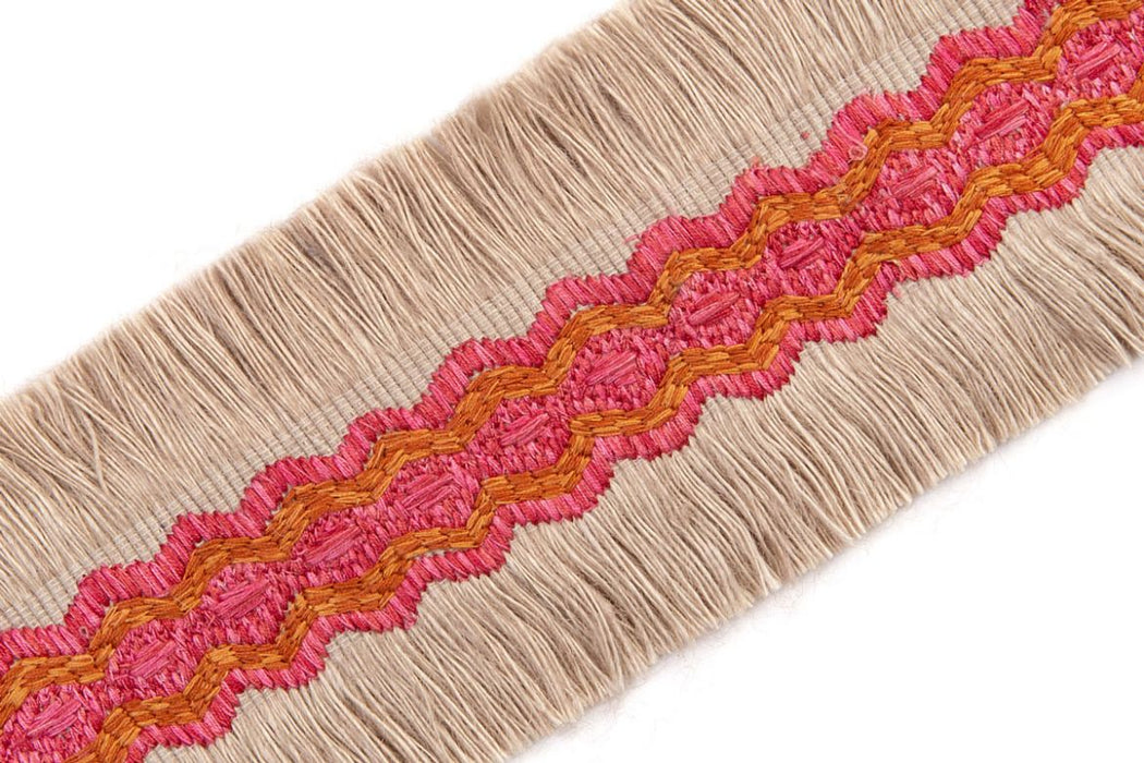 Christopher Farr Trapeze Hot Pink Trim Sample