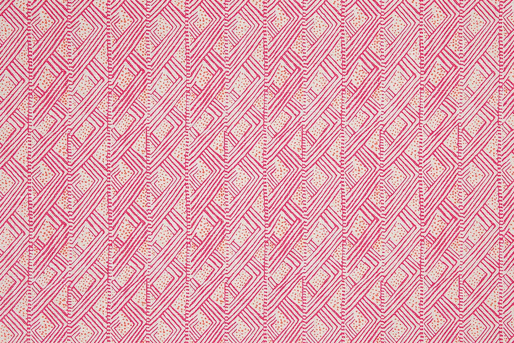 Christopher Farr Belge Indoor Printed Hot Pink Fabric