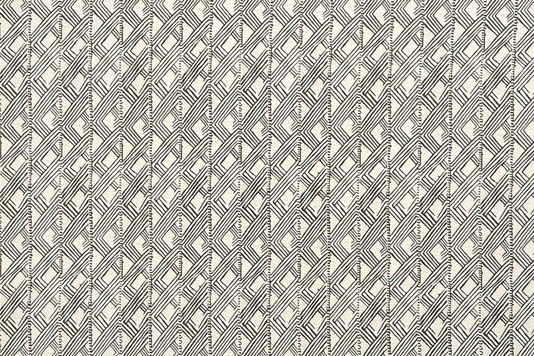 Christopher Farr Belge Indoor Printed Charcoal Fabric