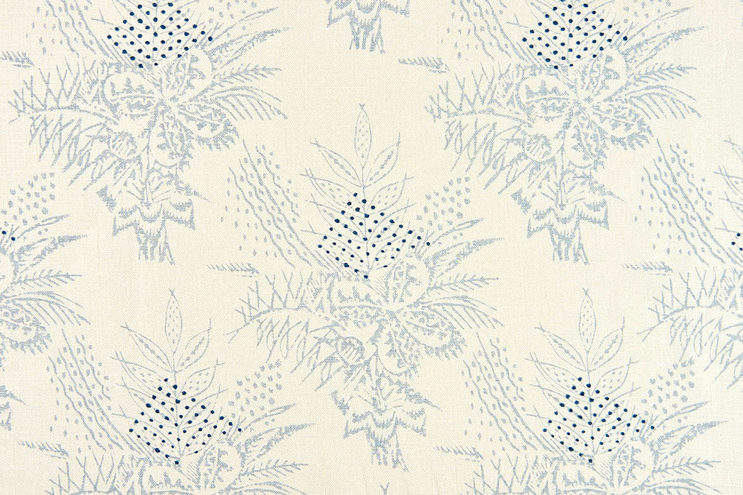 Christopher Farr Bouquet Indoor Printed Pale Blue Fabric