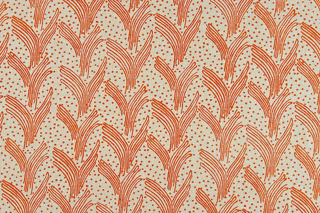 Christopher Farr Carnac Indoor Printed Orange Fabric