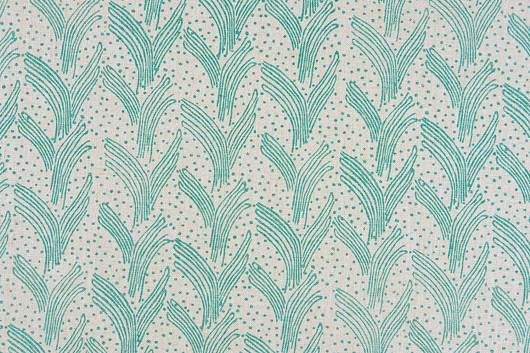 Christopher Farr Carnac Indoor Printed Turquoise Fabric