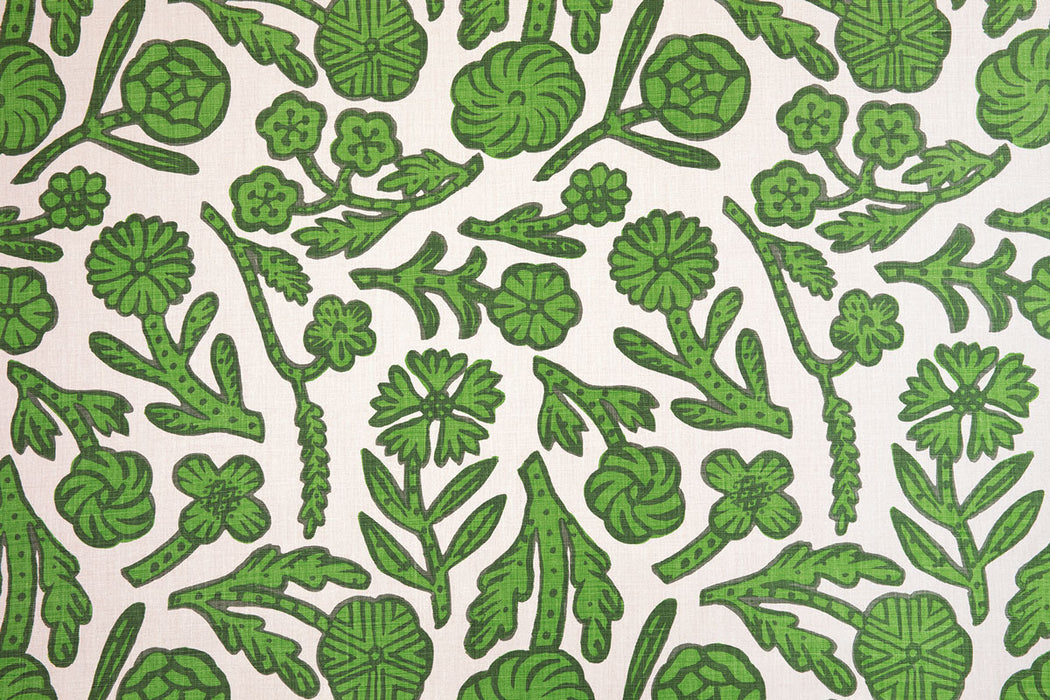 Christopher Farr Day Indoor Printed Green Fabric