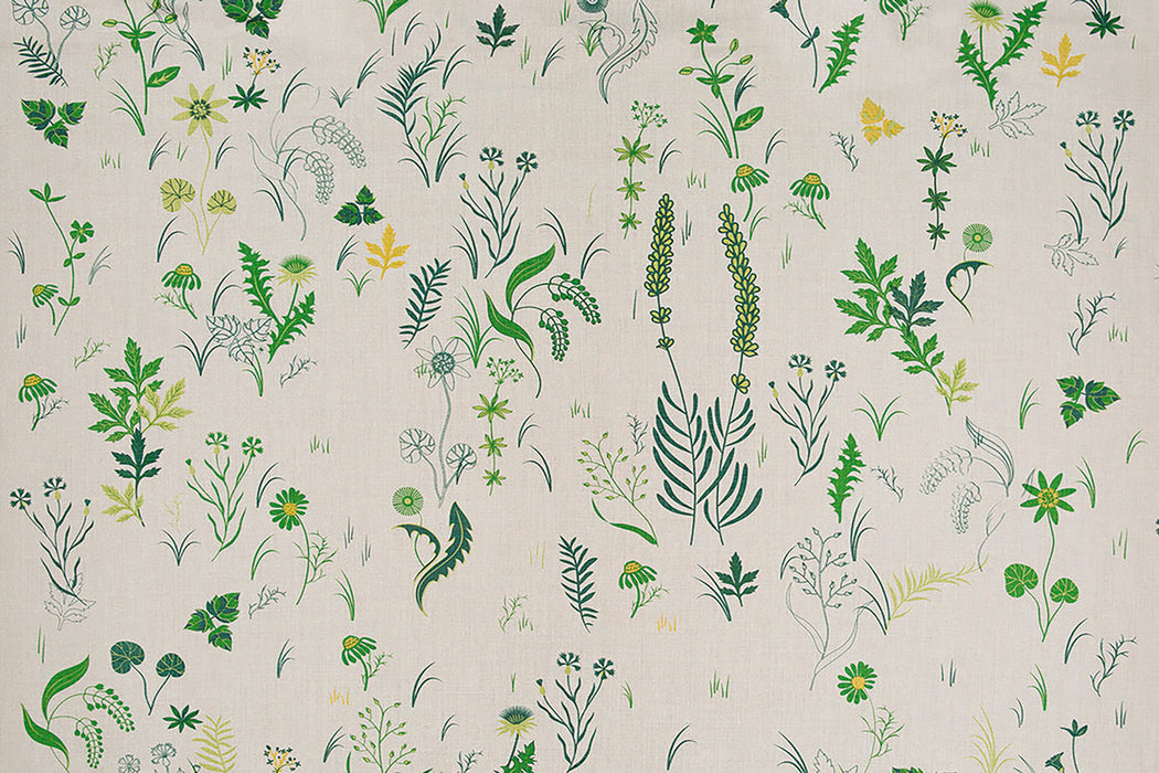 Christopher Farr Field Indoor Printed Green Fabric