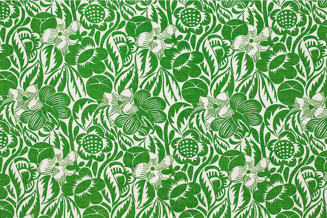 Christopher Farr Fleurs Etoilees Indoor Printed Green Fabric