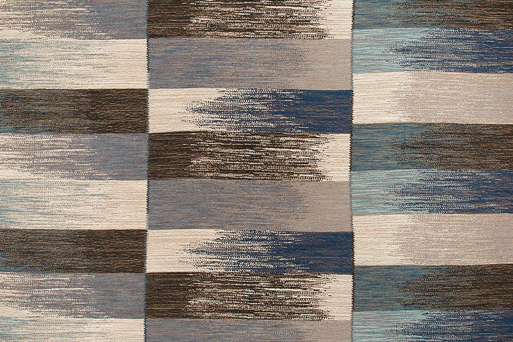 Christopher Farr Ikat Weave Indoor Woven Indigo Fabric