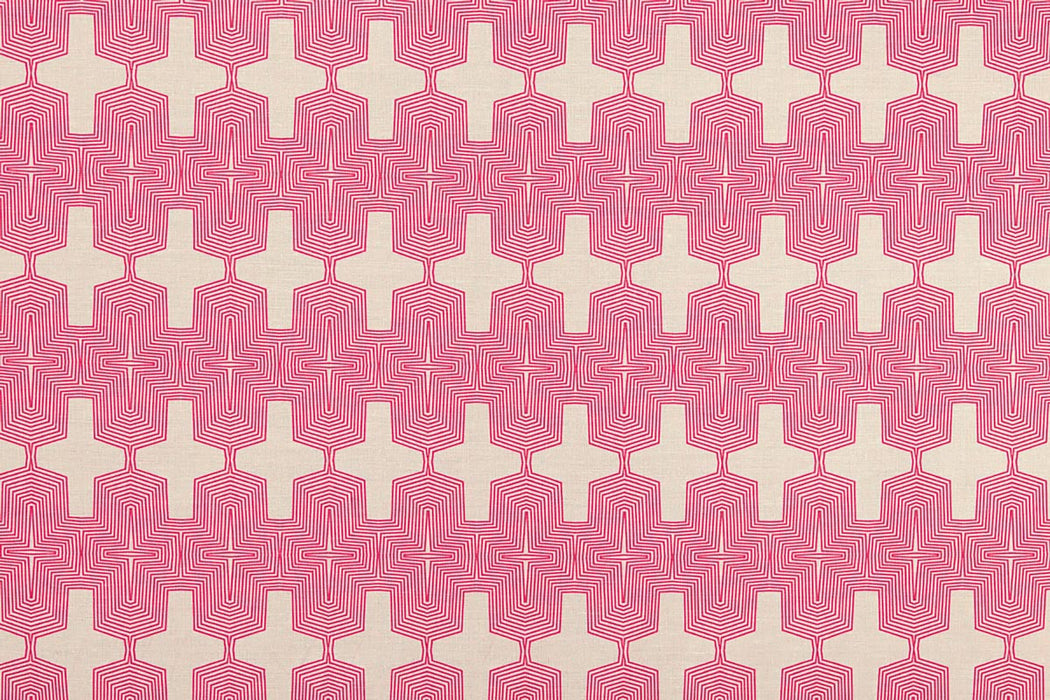 Christopher Farr Laguna Indoor Printed Hot Pink Fabric