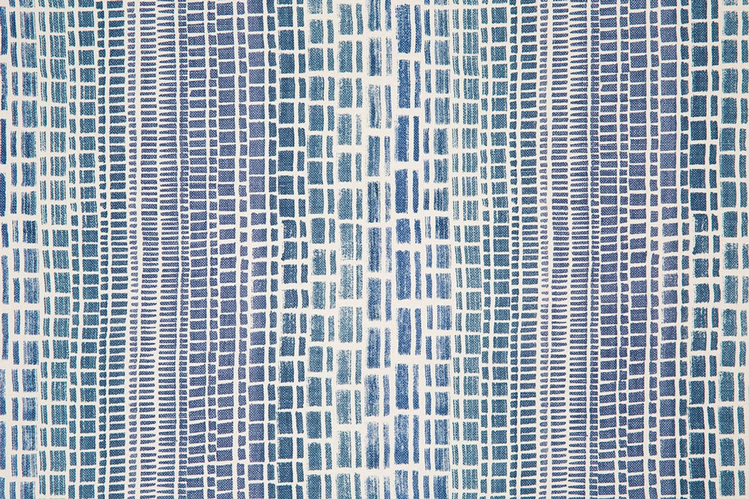 Christopher Farr Prism Indoor Printed Indigo Fabric