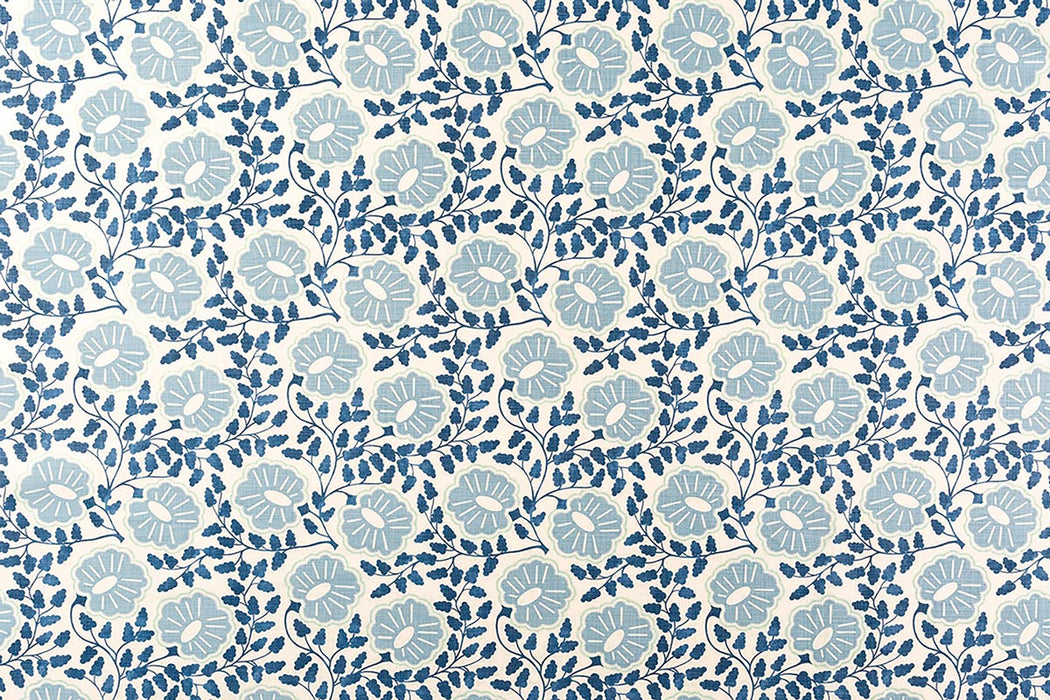 Christopher Farr Punch Paisley Indoor Printed Denim Fabric