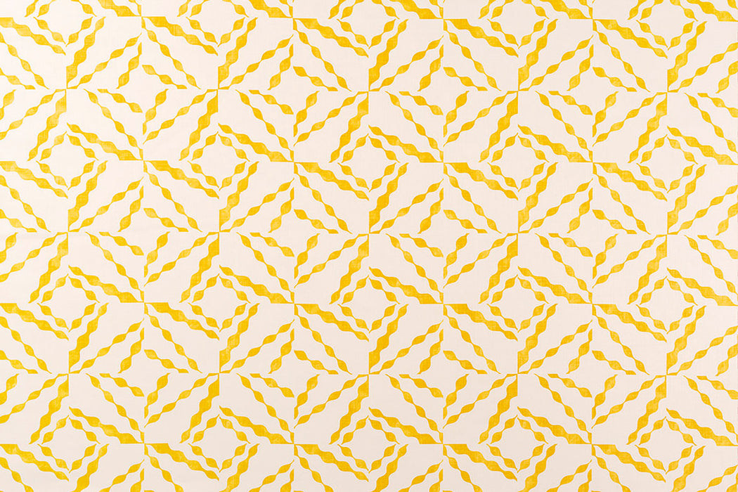 Christopher Farr Puzzle Indoor Printed Lemon Fabric