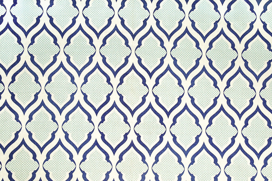 Christopher Farr Ravenna Indoor Printed Indigo Fabric