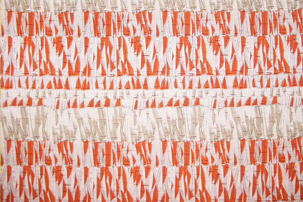 Christopher Farr Willow Indoor Printed Orange Fabric