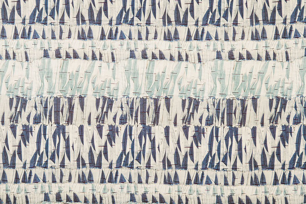 Christopher Farr Willow Indoor Printed Indigo Fabric