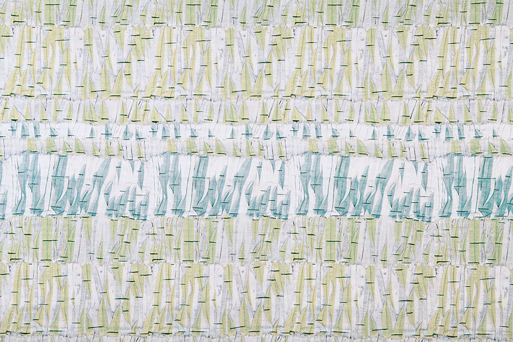 Christopher Farr Willow Indoor Printed Aqua Fabric