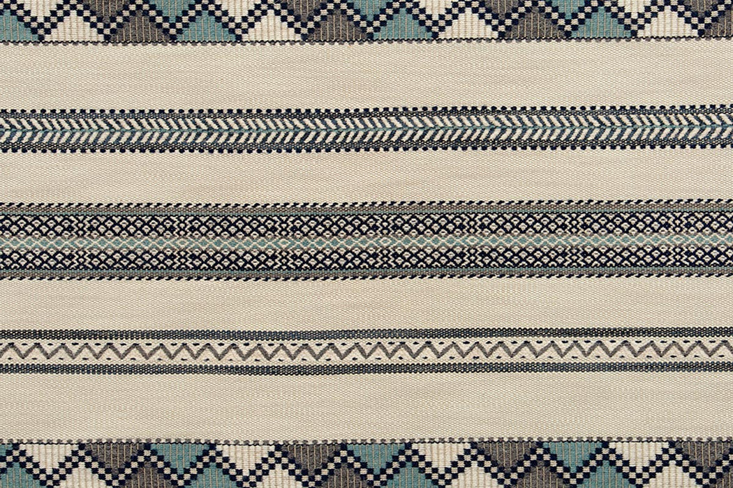 Christopher Farr Woven Ribbon Indoor Woven Indigo Fabric