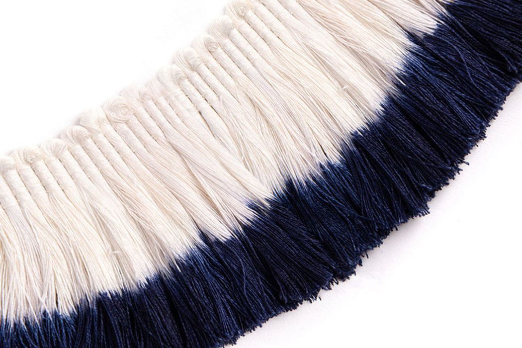 Christopher Farr Ombre Fringe Dark Indigo Trim