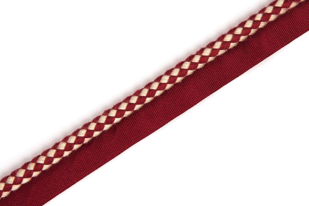 Christopher Farr Circus Piping Ruby Trim