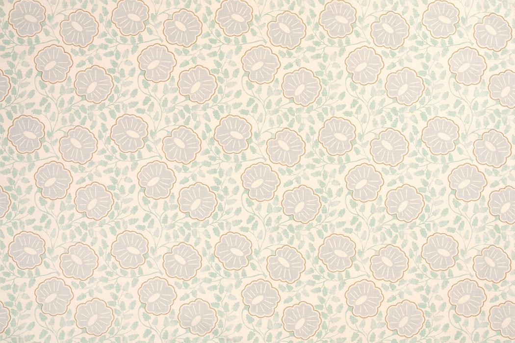 Christopher Farr Punch Paisley Indoor Printed Pale Blue Fabric