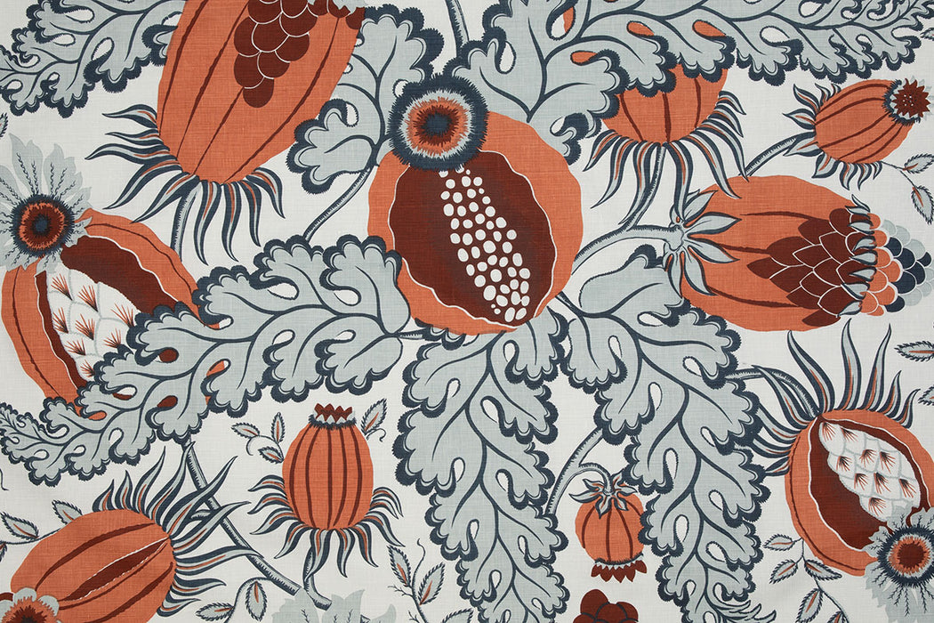 Christopher Farr Carnival Indoor Printed Terracotta Fabric