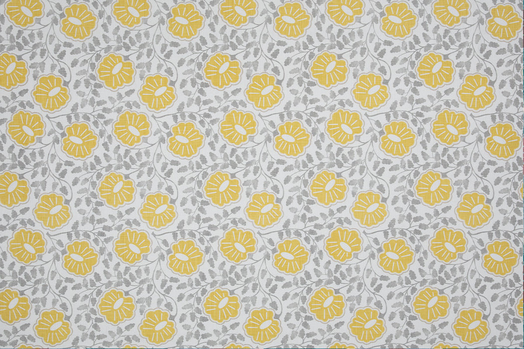 Christopher Farr Punch Paisley Indoor Printed Lemon Fabric