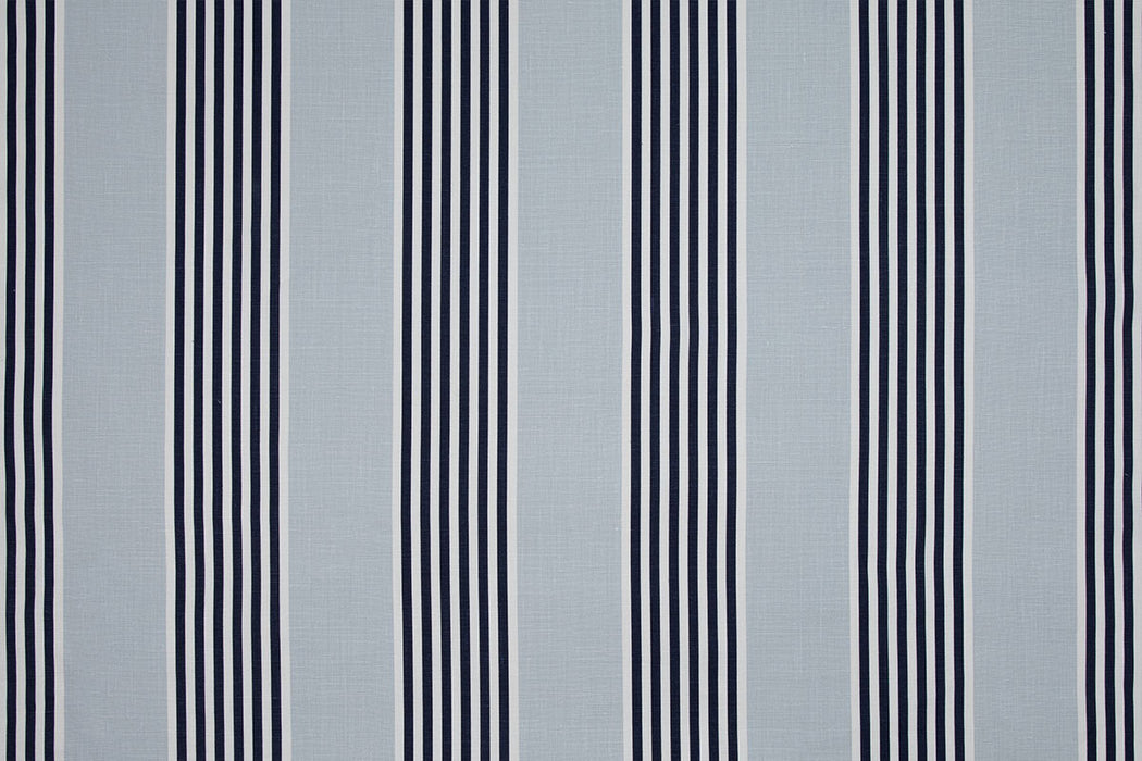 Christopher Farr The Hudson Stripe Indoor Printed Pale Blue Fabric