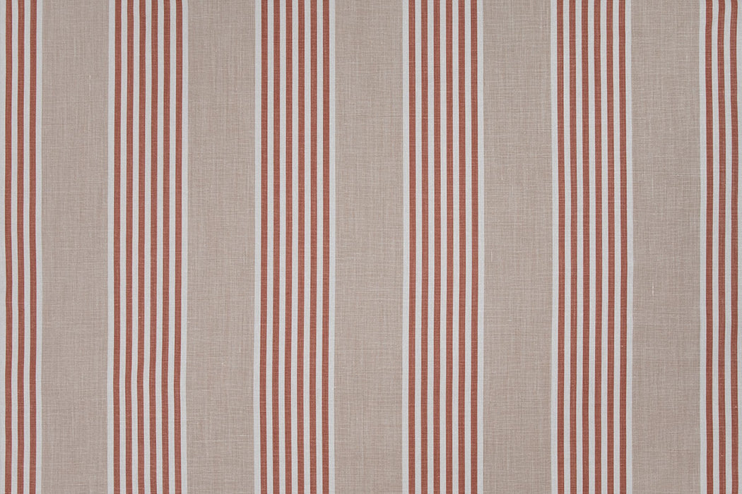 Christopher Farr The Hudson Stripe Indoor Printed Taupe Fabric