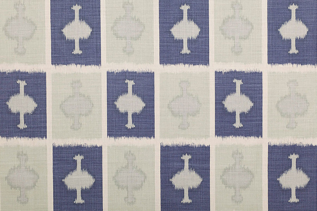 Christopher Farr Ozone Indoor Printed Indigo Fabric