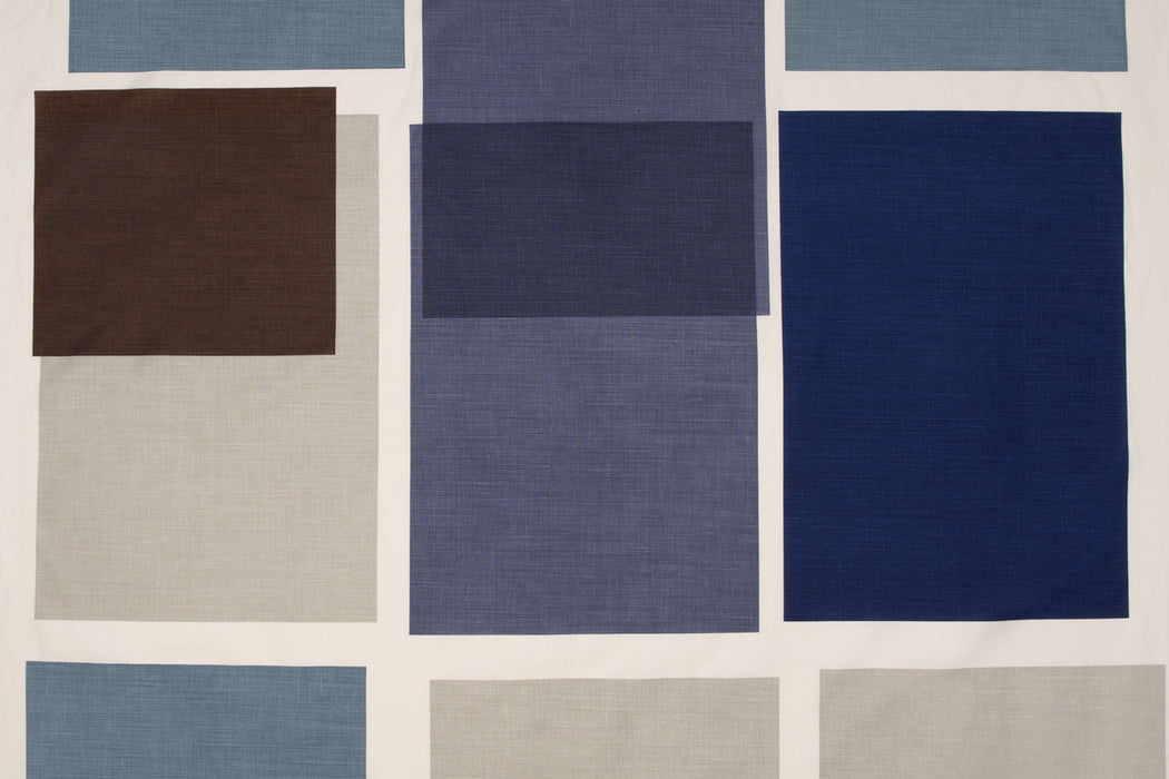 Christopher Farr Untitled Indoor Printed Indigo Fabric