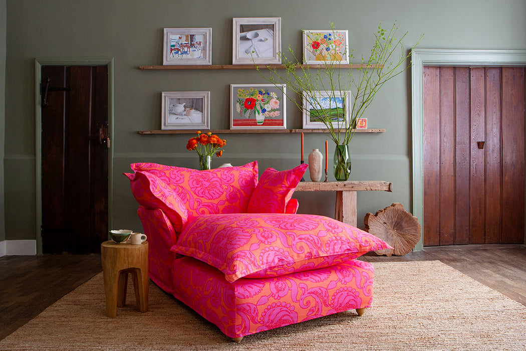 Christopher Farr Anna Indoor Printed Hot Pink Fabric