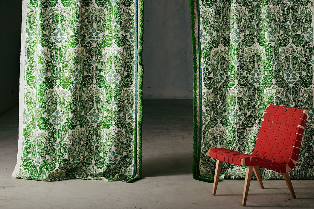 Christopher Farr Belle-De-Nuit Indoor Printed Green Fabric