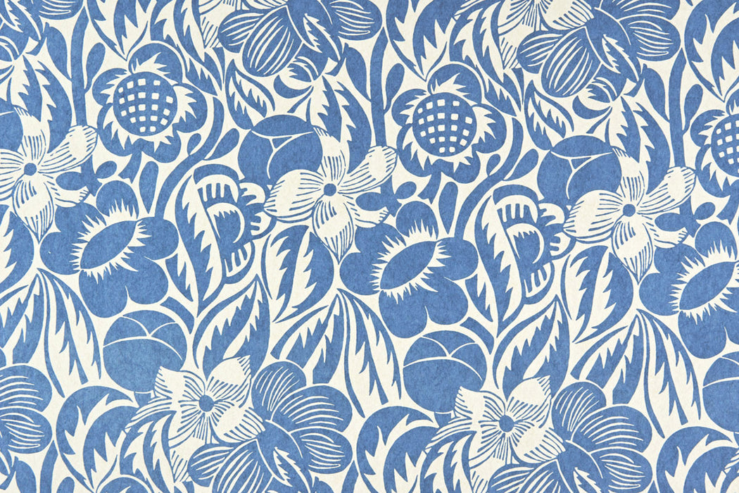 Christopher Farr Fleurs Etoilees Standard Cobalt Wallpaper