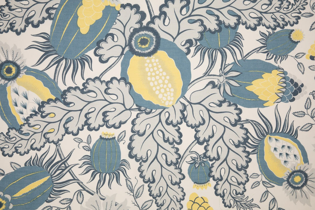 Christopher Farr Carnival Performance Print Azzurro Fabric Sample