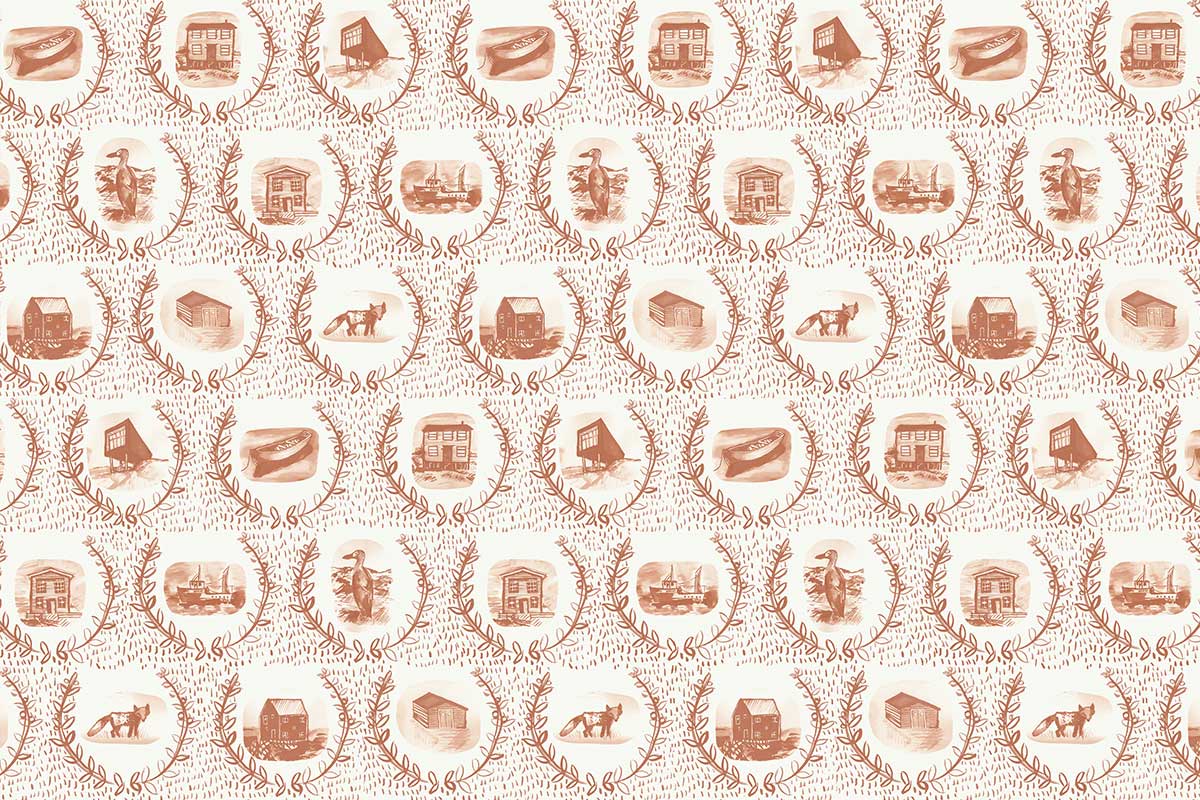 Christopher Farr Set The Scene Standard Rust Wallpaper