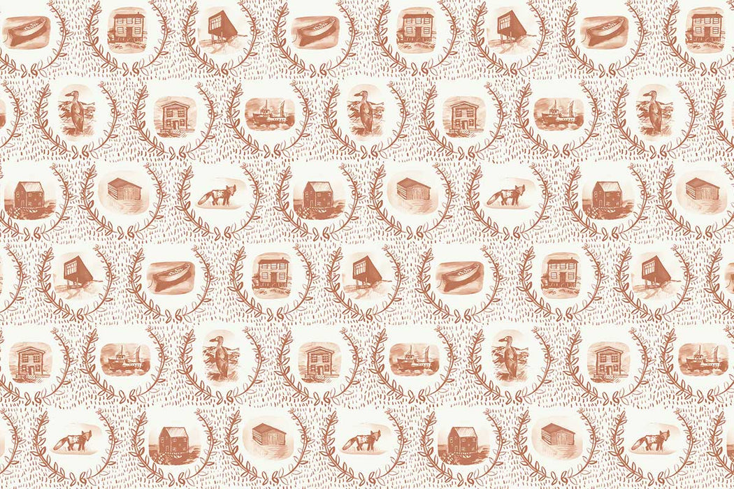 Christopher Farr Set The Scene Standard Rust Wallpaper